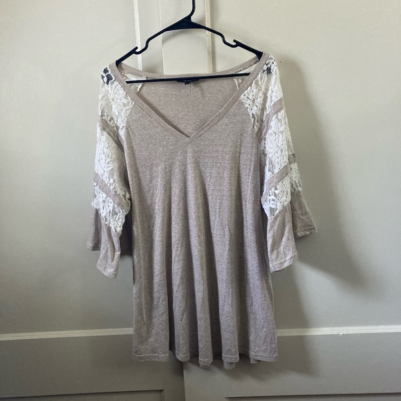 Andree Tops - Lace bell sleeve top